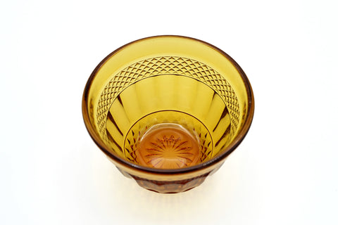 ガラス猪口「庄内craft」(茶)