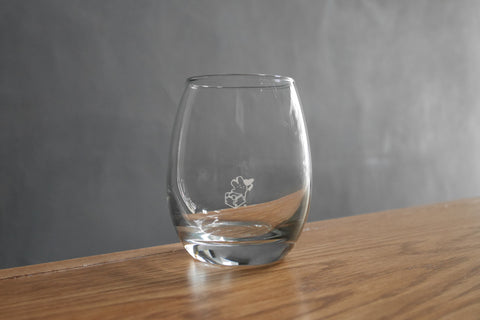 益や製菓オリジナル酒器|わにたんグラス