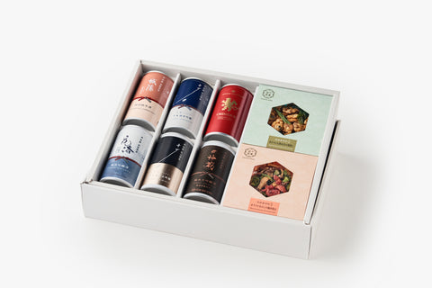 【お歳暮・冬ギフト】日本酒6種とおつまみ2種のギフトセット