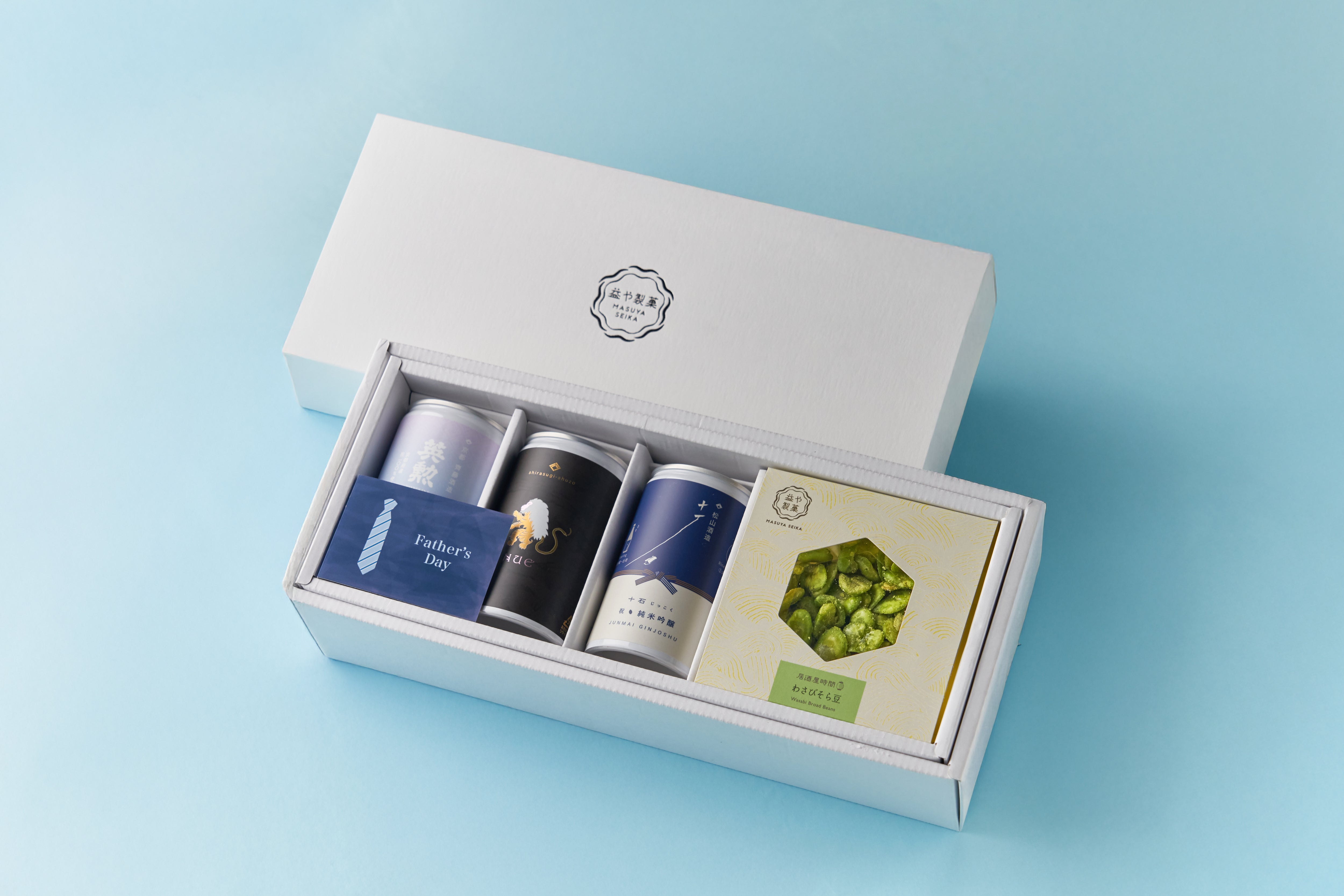 益や製菓｜「益やの父の日」日本酒一合缶飲み比べセット（5缶） – 益や