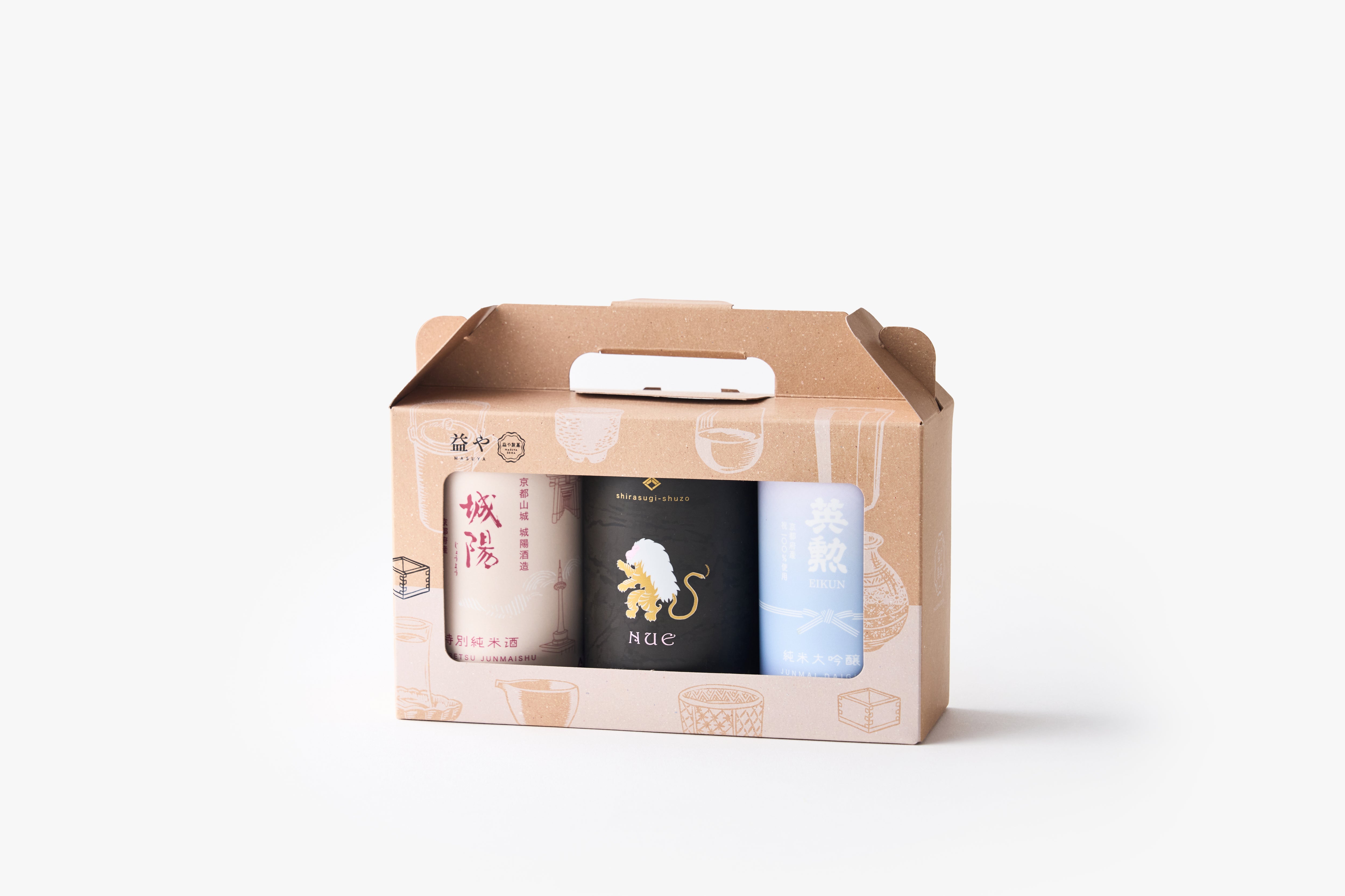 THE KYOTO DISTILLERY 日本酒 3本セット 京都の日本酒飲み比べセット[ 薫 / フルーティー ] – 益や製菓