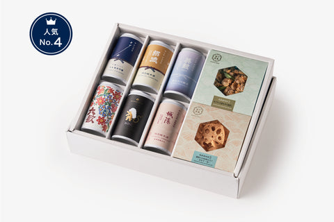 日本酒6種とおつまみ2種のギフトセット