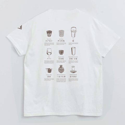 益やオリジナルTシャツ 「うつわシャツ」白